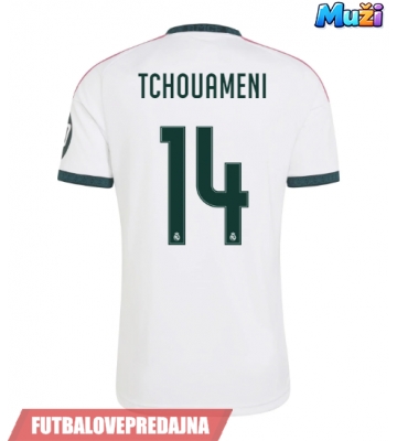 Lacne Muži Futbalové dres Real Madrid Aurelien Tchouameni #14 2026-27 Krátky Rukáv - Domáci